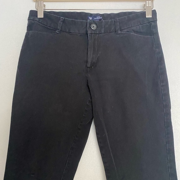 GAP SLIM CITY BLACK OFFICE PANTS SIZE 6 - Picture 2 of 5
